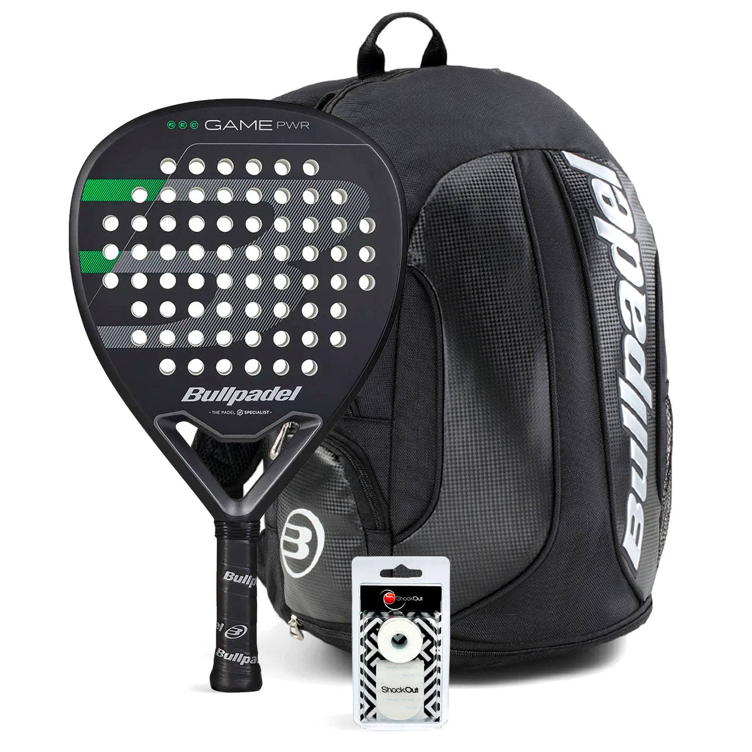 PACK BULLPADEL GAME POWER BLACK BAG AVANT