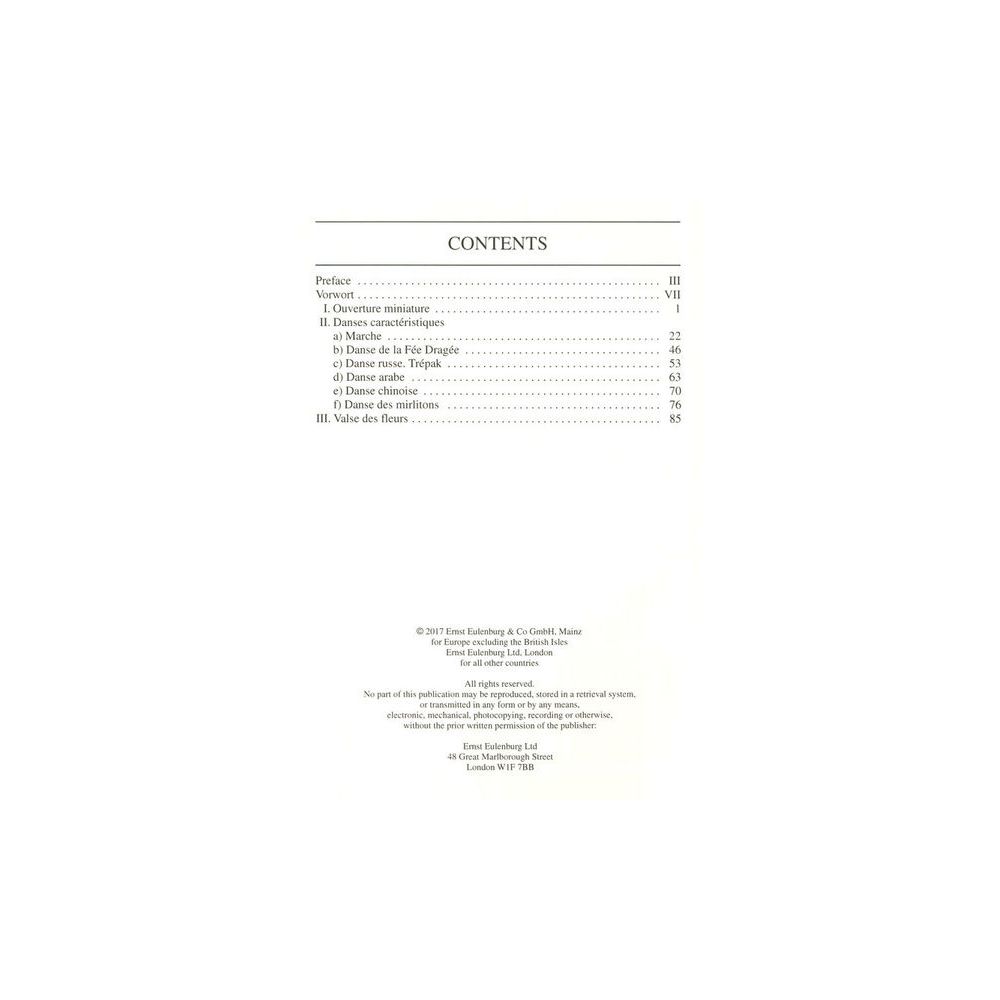 Edition Eulenburg Tschaikowsky Der Nussknacker – Thomann Ireland