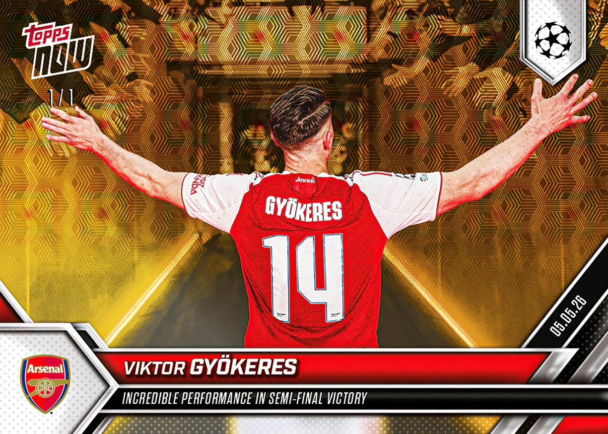 Viktor Gyökeres - 2025-26 UCL Topps NOW® - Card 133 - PR: 2271