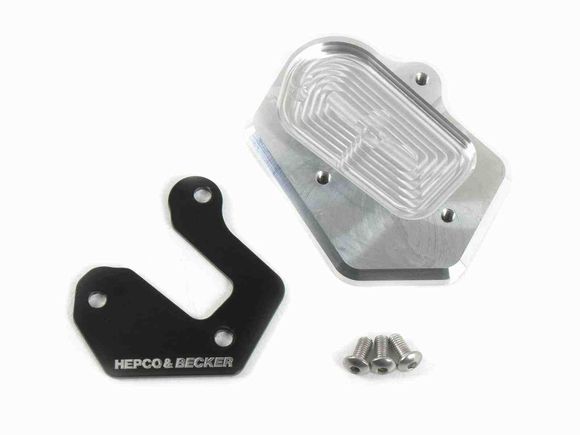 Hepco & Becker side stand extension - black/silverRef: Hbe04586A / 42116524 00 91