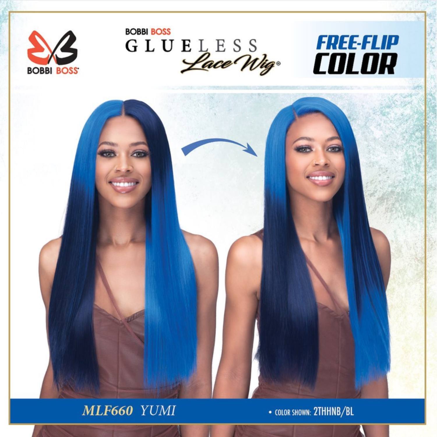 Bobbi Boss HD Lace Front Wig Glueless 13X6 Hand-Tied Deep Lace MLF660 Yumi