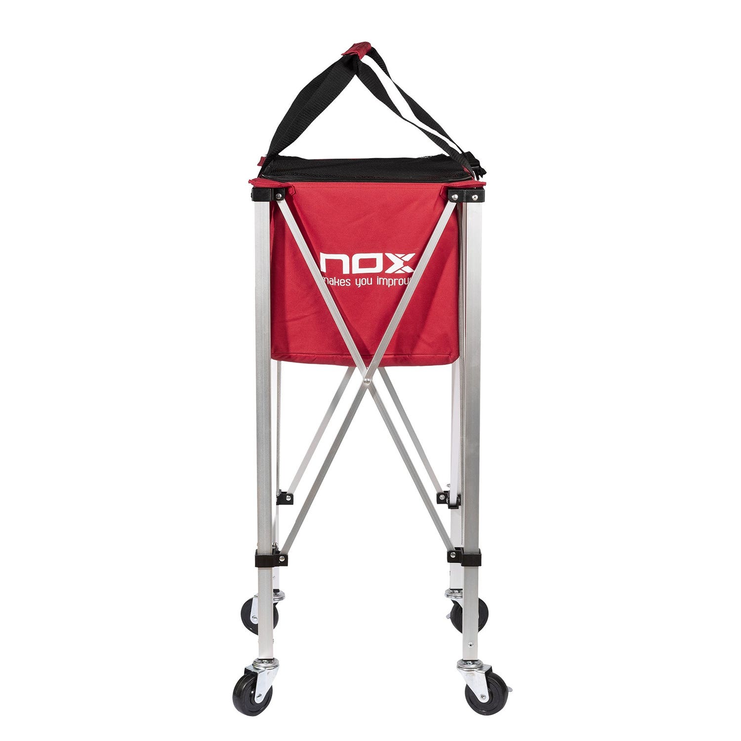 FOLDING BASKET WITH WHEELS NOX RED