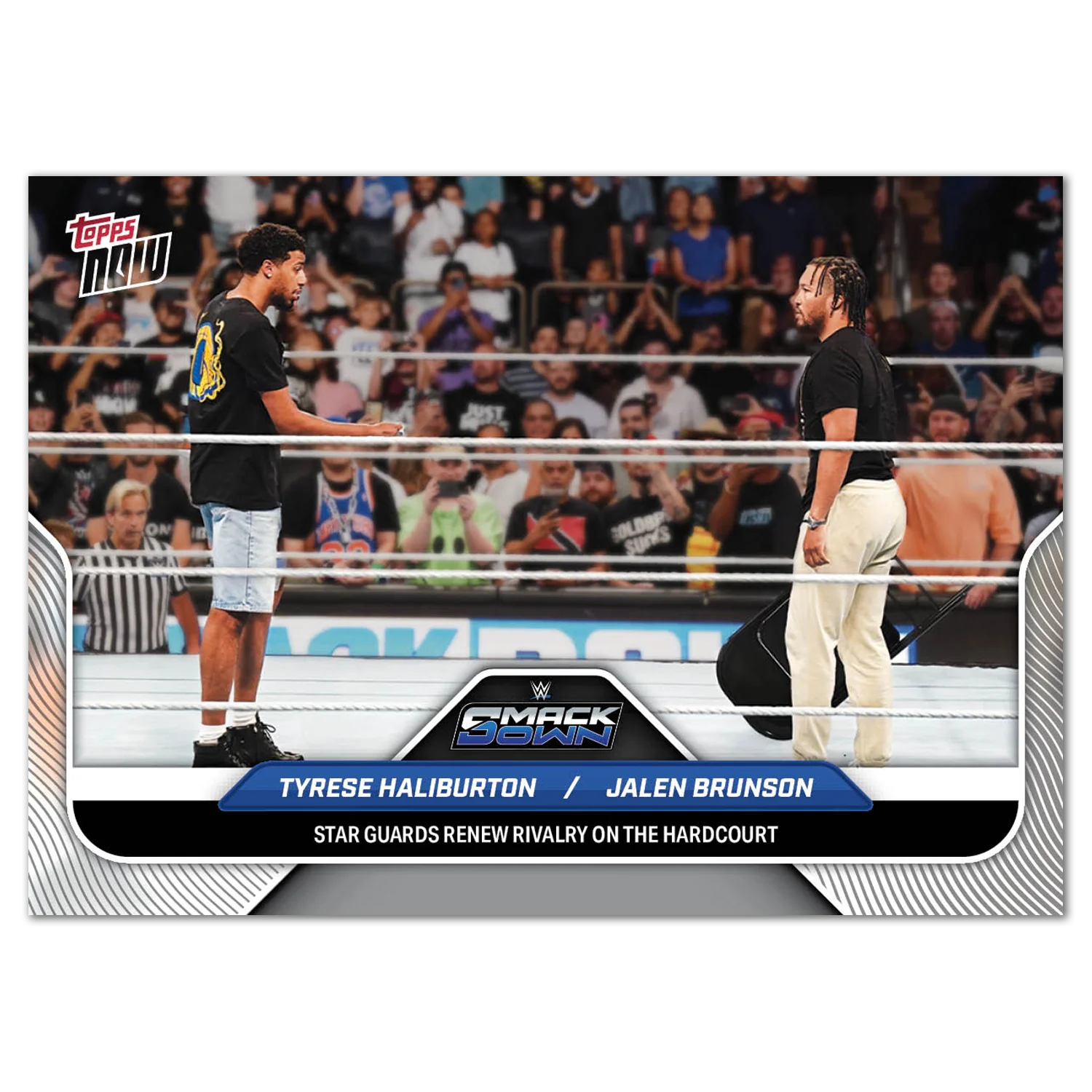 Tyrese Haliburton/Jalen Brunson - 2025 WWE Topps NOW® - Card THJB