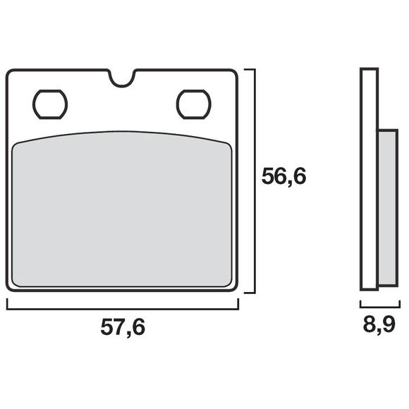 Brembo Organic Front Brake Pads (Special ABS depending on model)Ref: 07BB2107