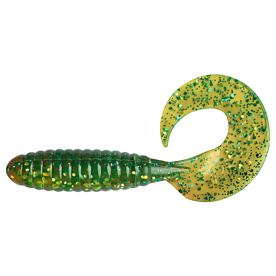 ShadXperts Twister Xtra Fat Grub 5,5 (chartreuse\/glitter)
