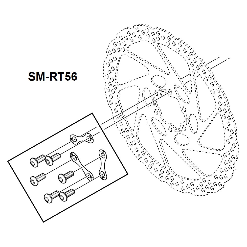 Shimano Deore SM-RT56 Brake Disc - 6-Bolt