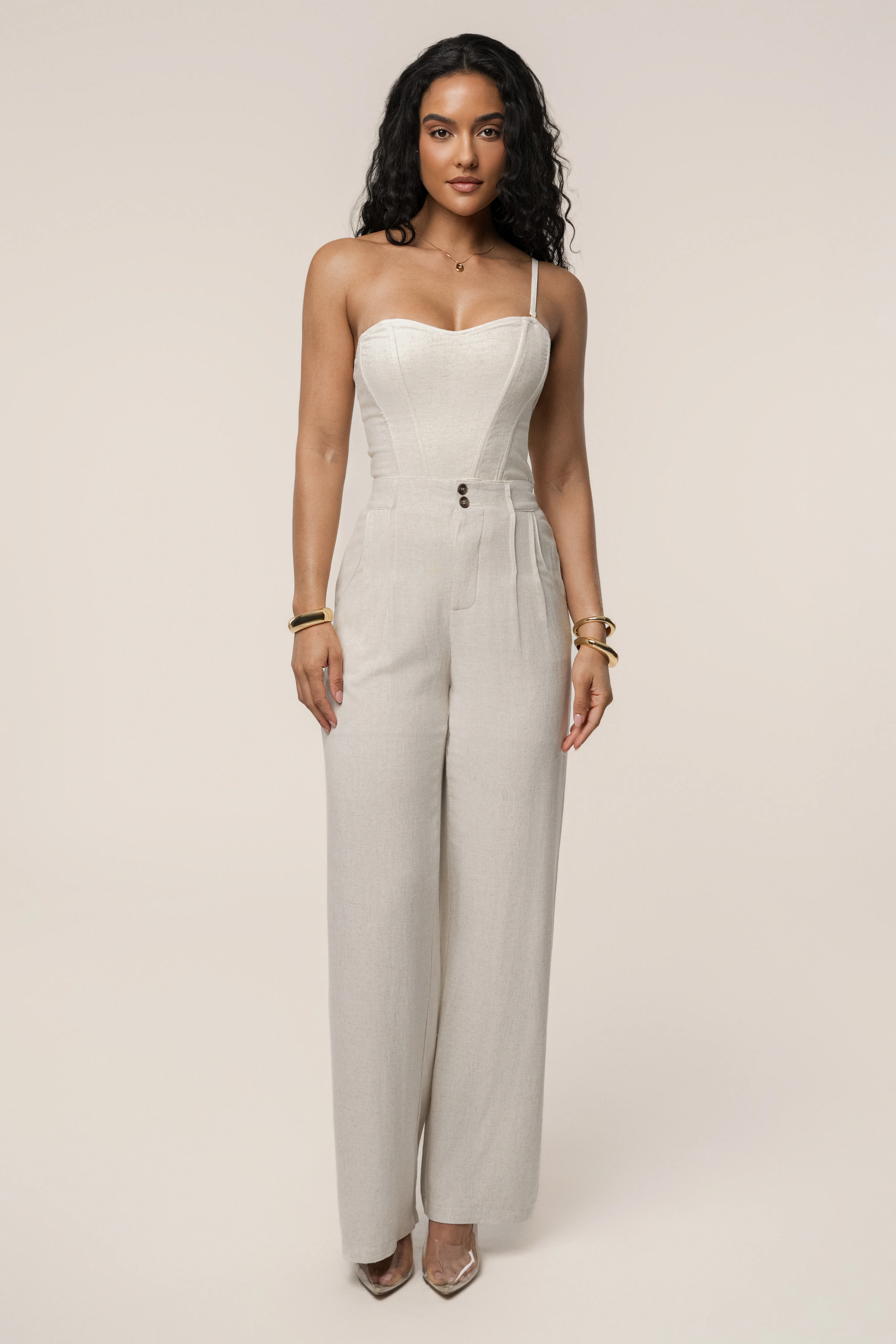 Natural New Obsession Draped Top