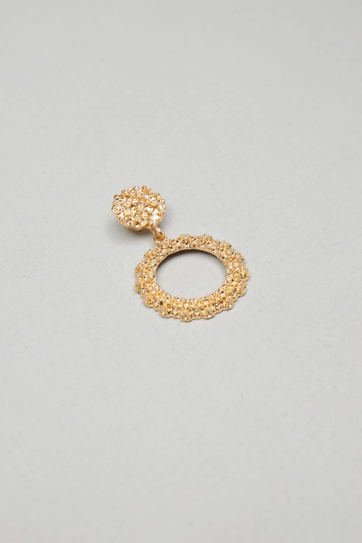 Hoop pendant earrings - GOLD