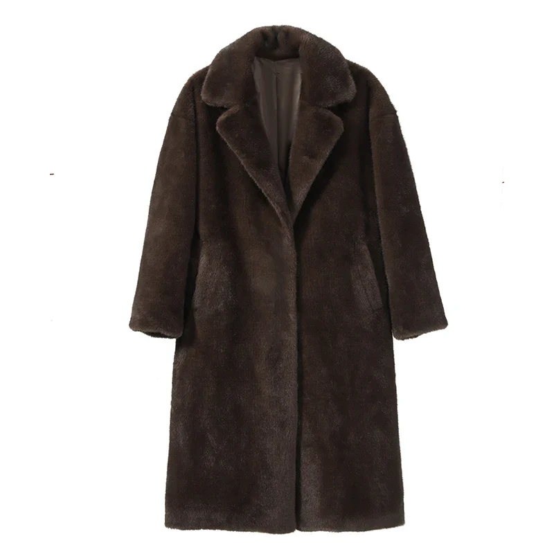 Angela Faux Mink Fur Coat
