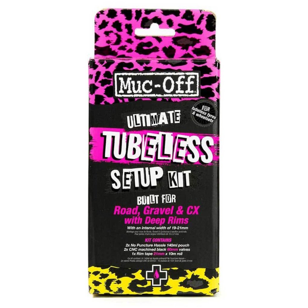 Muc-Off Ultimate Tubeless Setup Kit - Road/Gravel/CX (60mm / 10m x 21mm)