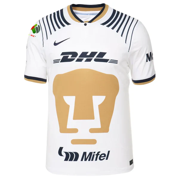 s UNAM Home Jersey w/ Liga MX Patch 22/23 (White/Obsidian/Gold)