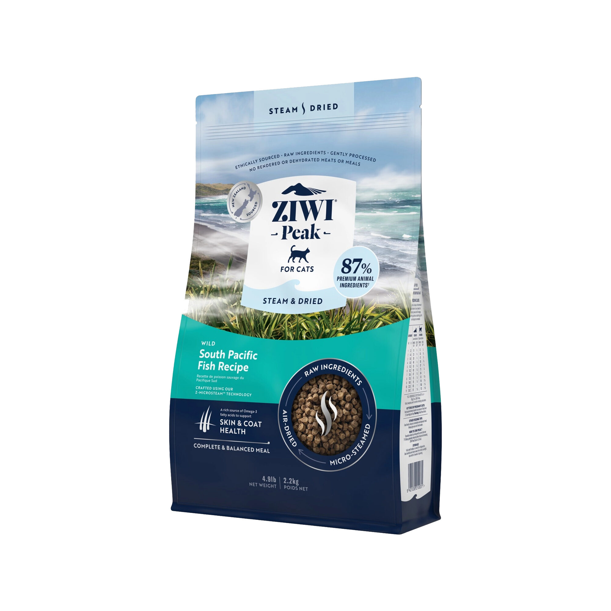 Ziwi Peak Steamed & Dried Cat Food - Fish - 800 g