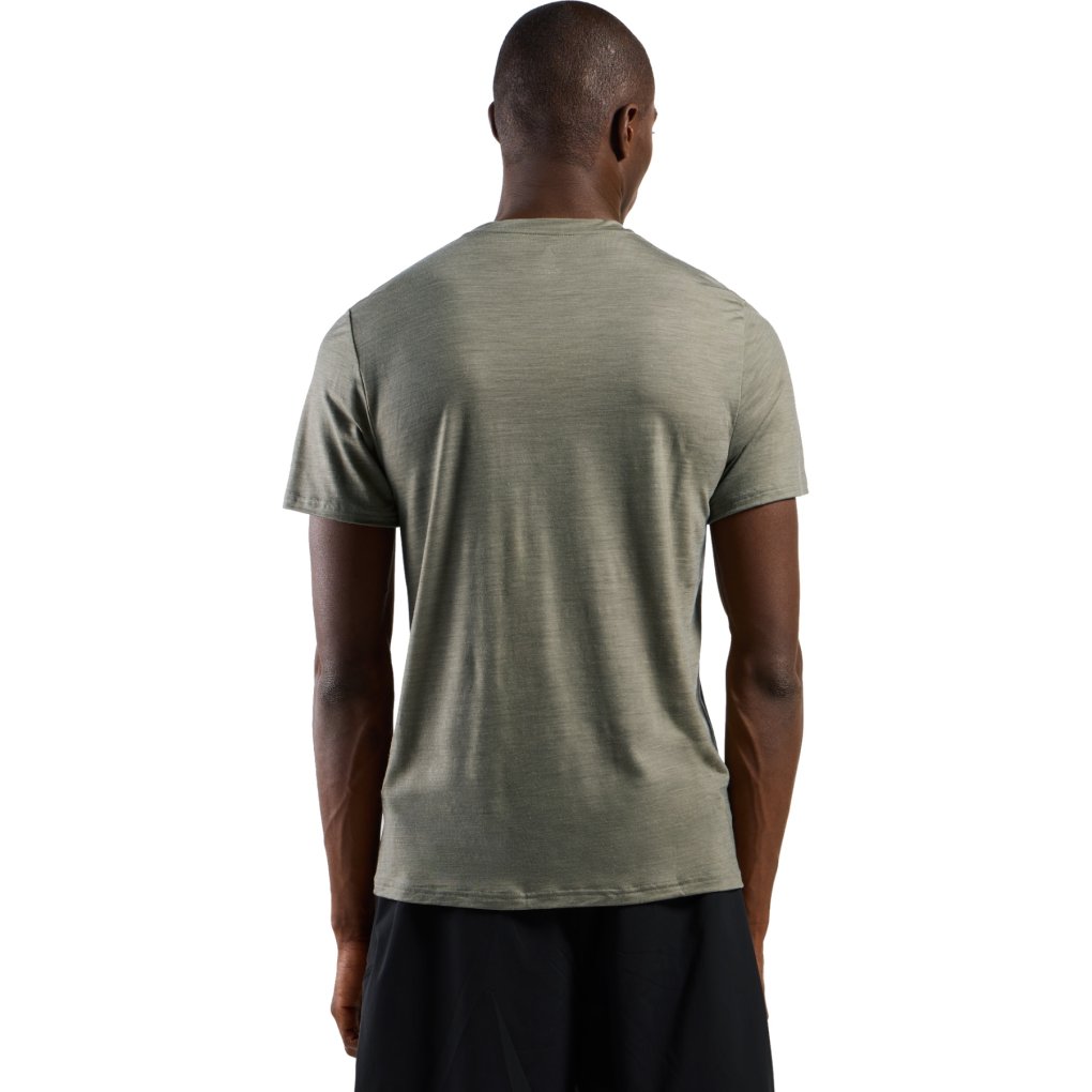 Odlo Ascent Merino-Blend 130 T-Shirt Men - vetiver melange