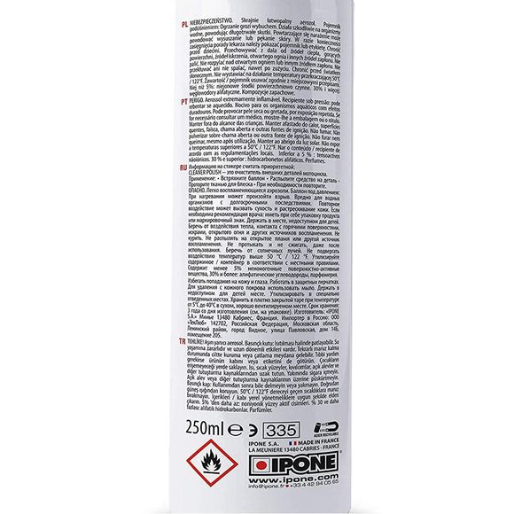 Ipone CARELINE CLEANER POLISH 250ML Universal Shine ProductRef: IP0131 / 800668