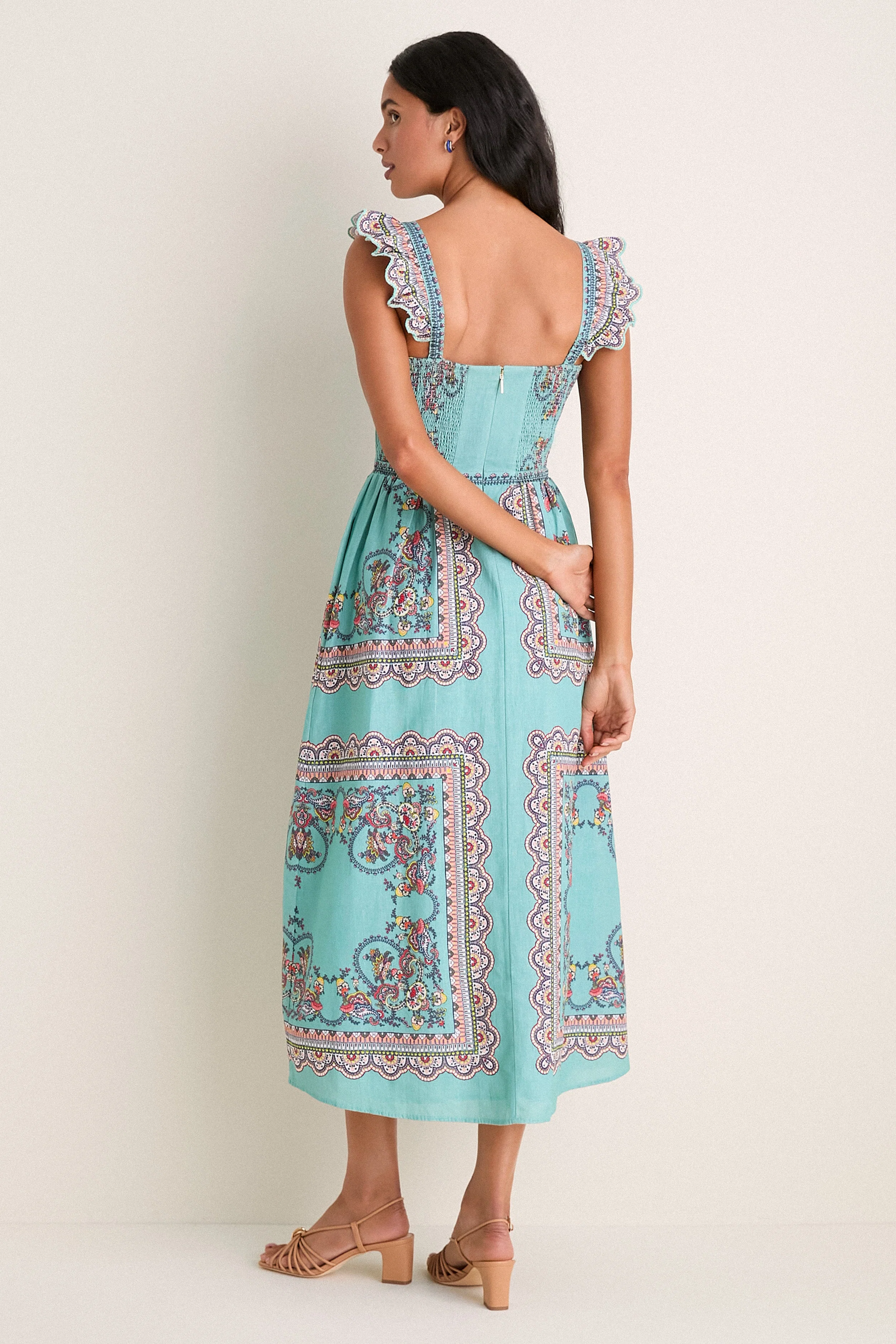 Bleura Print Veronique Midi Dress