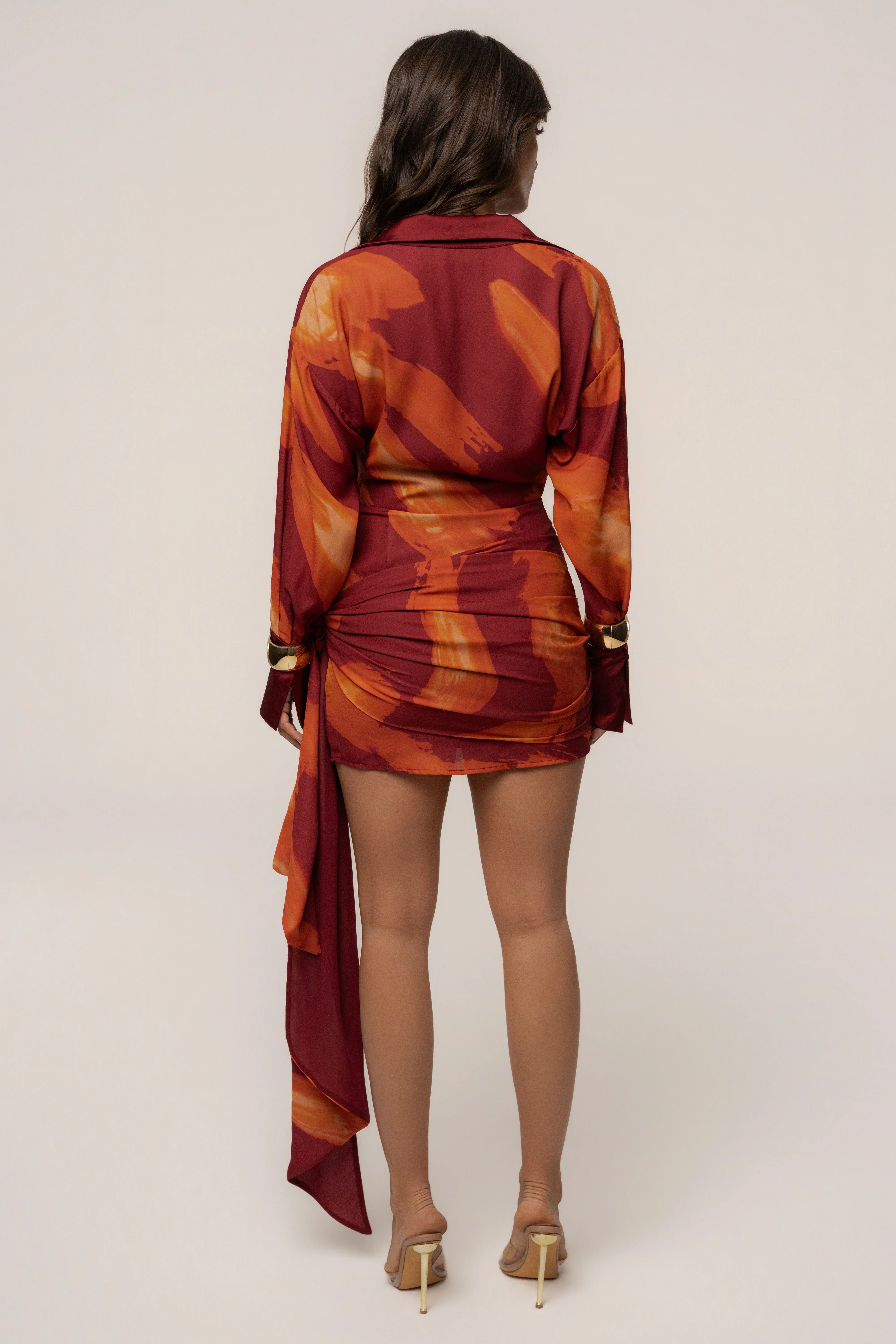 Crimson Dusk Midnight Confidence Mini Dress