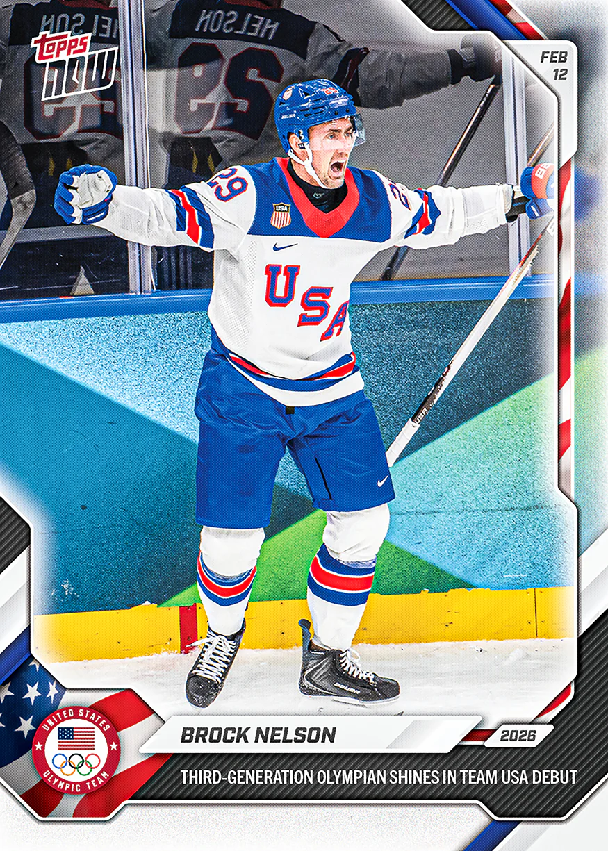 Brock Nelson - 2026 Olympics Topps NOW® - Card 9 - PR: 1211