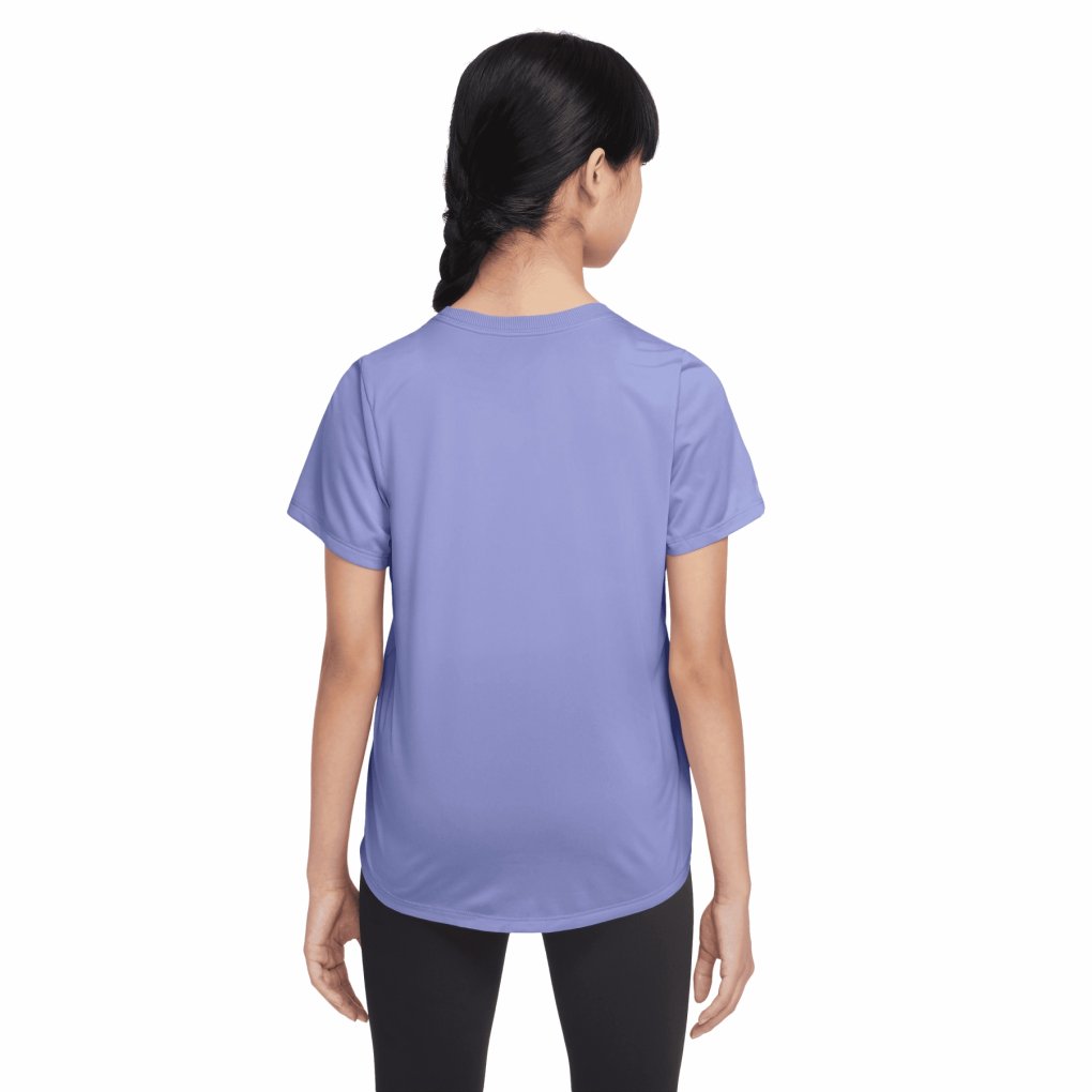 Nike One Fitted Dri-FIT Short-Sleeve Top Kids - light thistle/white FZ5600-569