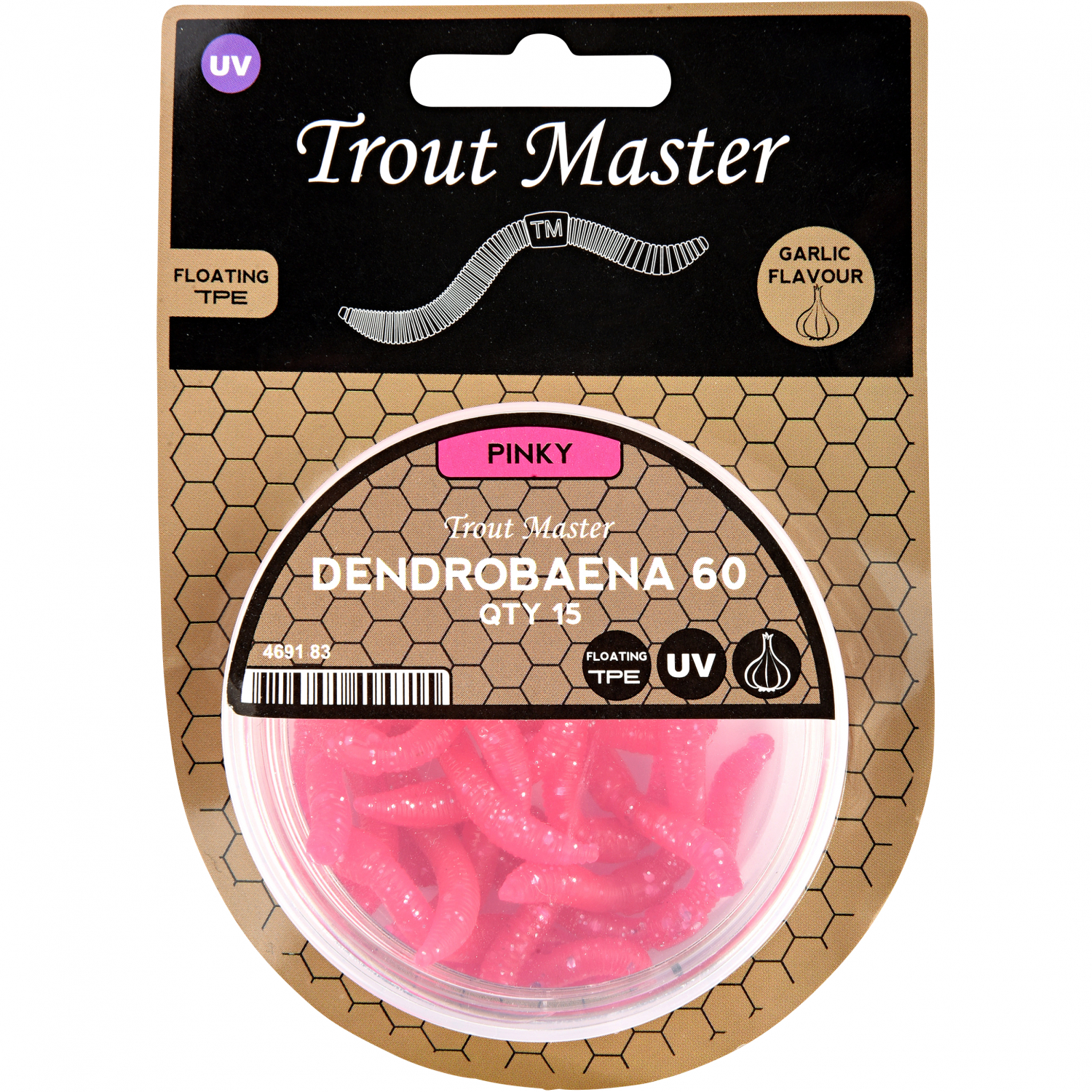 TroutMaster Dendrobaena 80 (pinky)
