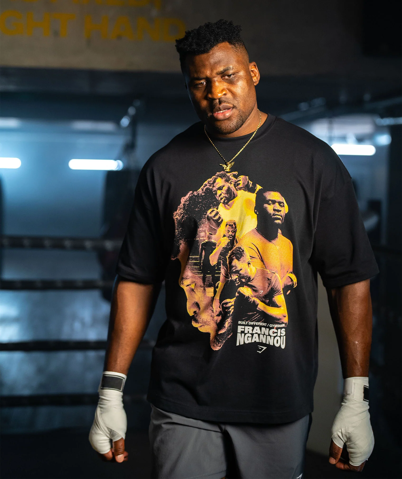 GS x Francis Ngannou Graphic Tee Black