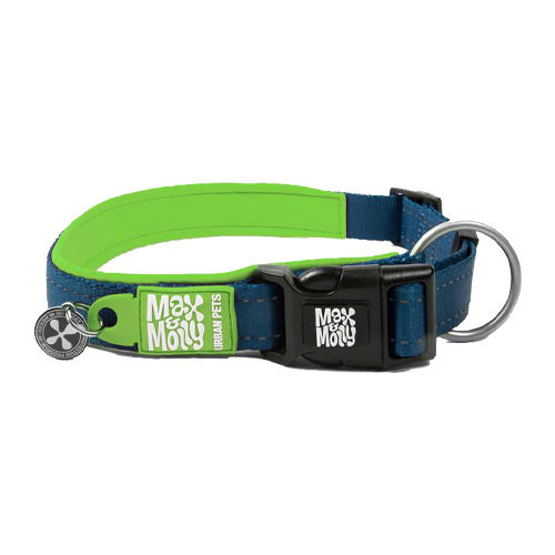Max & Molly Smart ID Collar - Blue - M