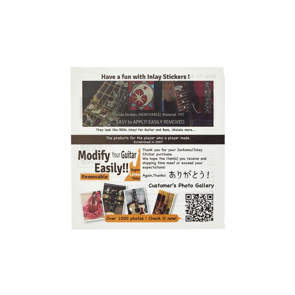 Jockomo Skull Fret Markers Sticker BP – Thomann Ireland