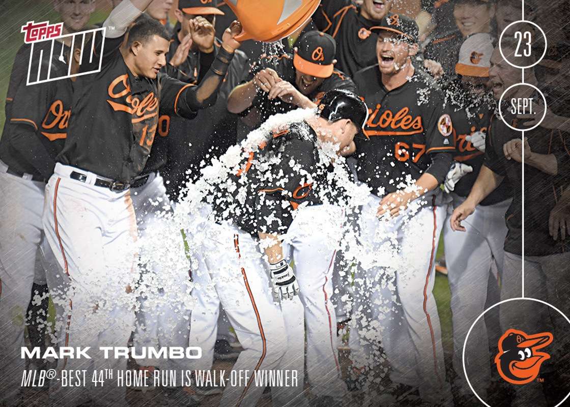 Mark Trumbo 9/23/16 - TOPPS NOW® 494 - Print Run: 299
