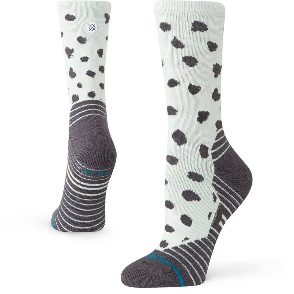 Stance Leopard Mid Crew Socks Women - ltblue