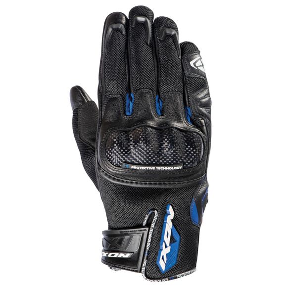 Ixon RS RISE AIR Motorcycle Gloves - Black / BlueRef: IX1118-C144