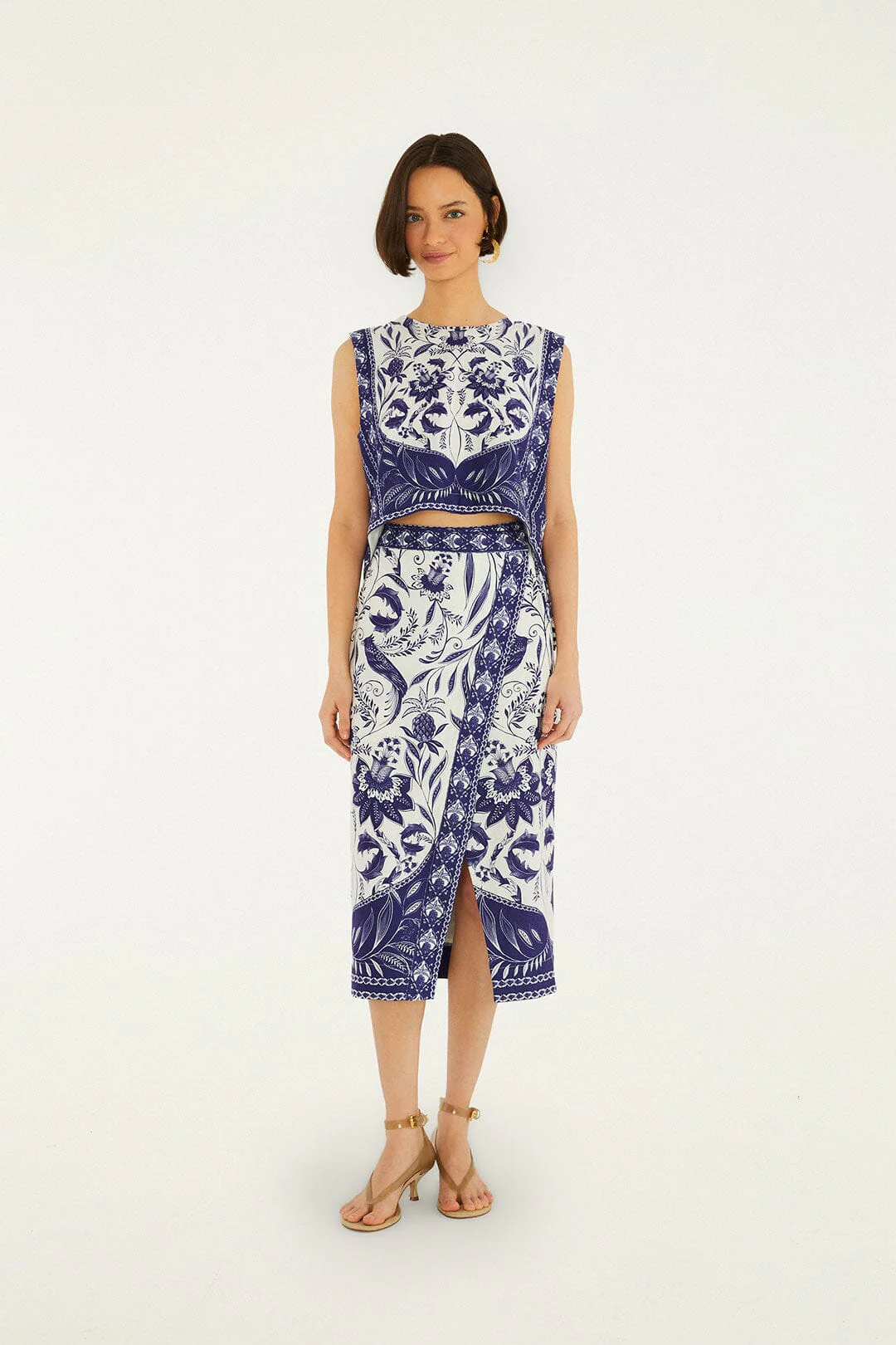 Off-White Nina Wrap Midi Skirt