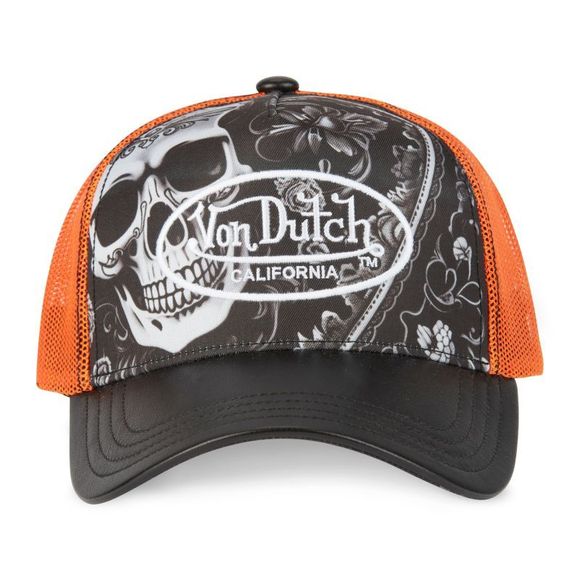 Casquette Von Dutch SUBLIMATION - Noir / OrangeRef : VDH0370 / VD/1/CT/SUBL/01-TU