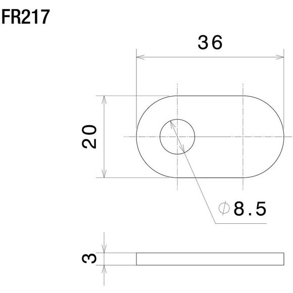 Rizoma Front or Rear Indicator Support (depending on model) - BlackRef: rz0667 / fr217b