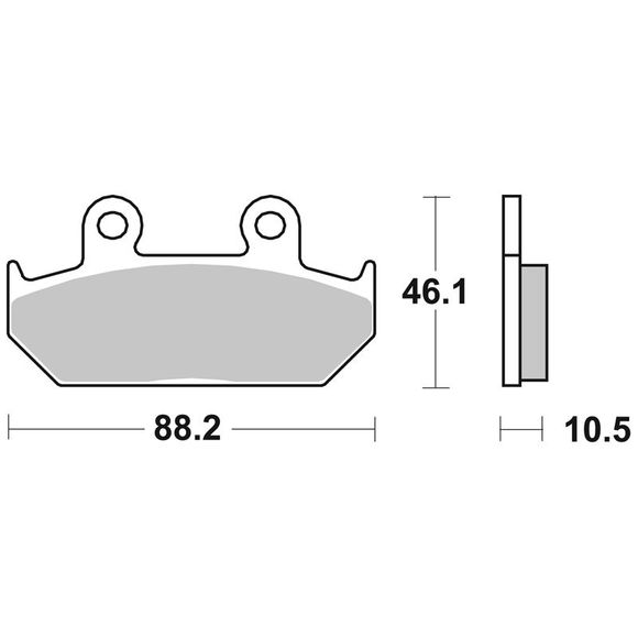 SBS 647HS Sinter Sintered Metal front brake padsRef: 647HS / 647070