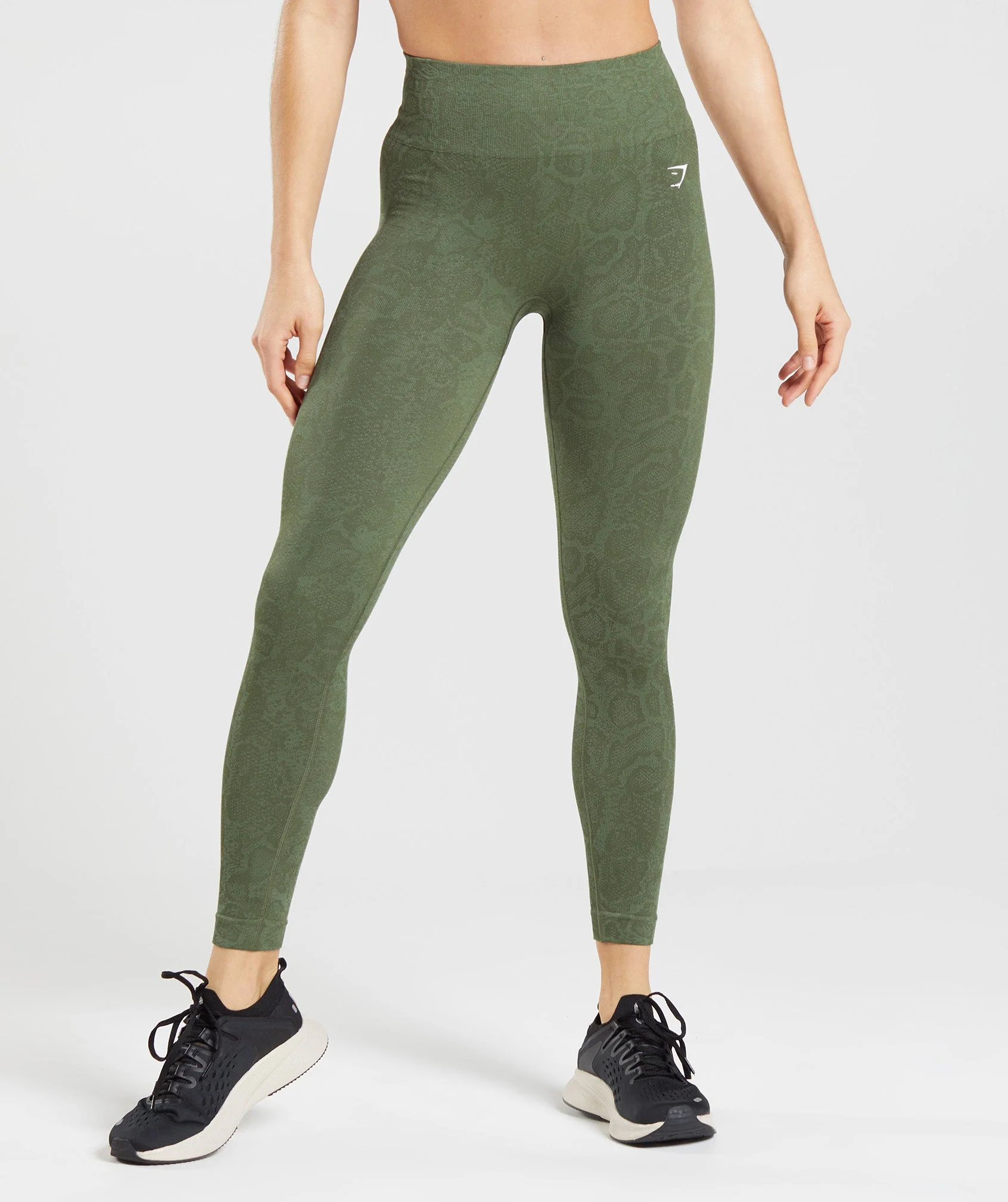 Adapt Animal Seamless Leggings Willow Green/Core Olive