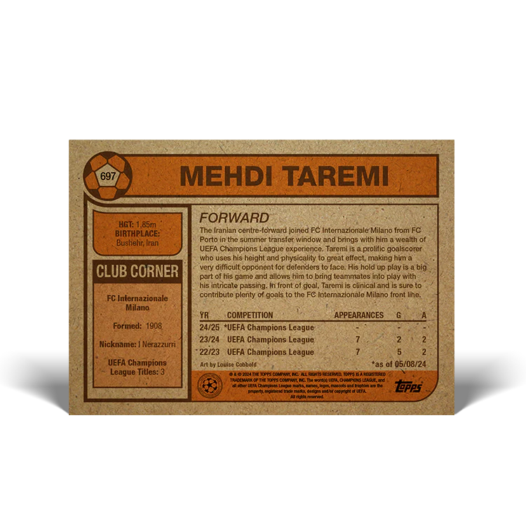 UCC Living Set Card 697 - Mehdi Taremi