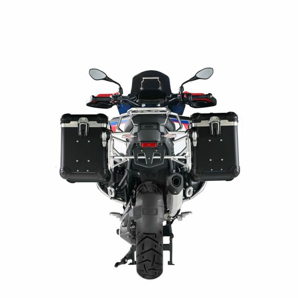 Touratech suitcase Complete kit ZEGA Evo 45/45 - Black support included - Black anodizedBMW 1300 R 1300 GS ADVENTURE - 2024 - 2026Ref: Trt01307A / 01-035-7872-0