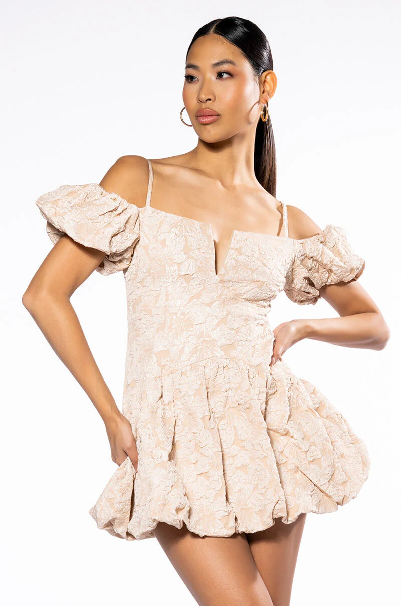 Aurora Cap Sleeve Mini Dress