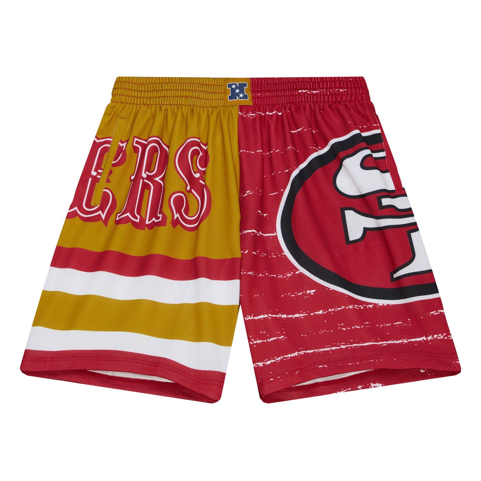 San Francisco 49ers Mitchell & Ness Jumbotron 3.0 NFL Shorts