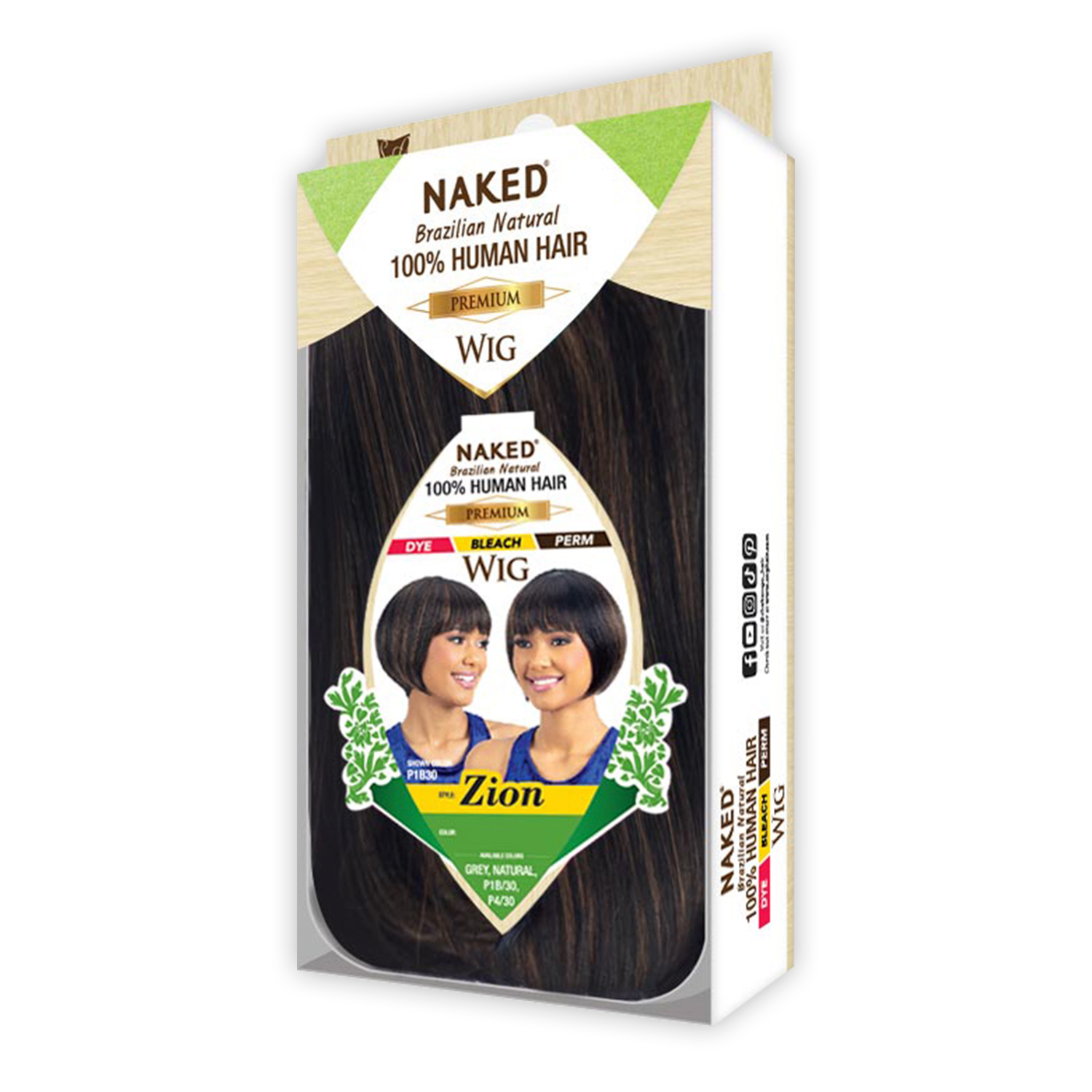 Naked Brazilian Natural Human Hair Premium Wig Zion