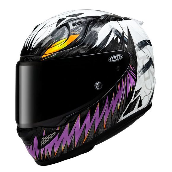 HJC RPHA 12 full face helmet - ANTI-VENOM II MARVEL - Black / PinkRef: HJ1553