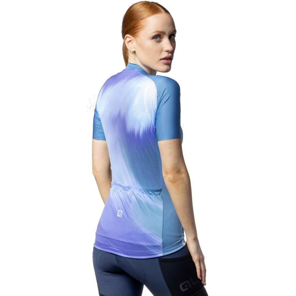 Alé OFF ROAD - GRAVEL Monsone Short Sleeve Jersey Women - light blue