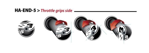 Handlebars S3 S End 5 Ø12mm universal redRef: SPART00240A / 1082697002