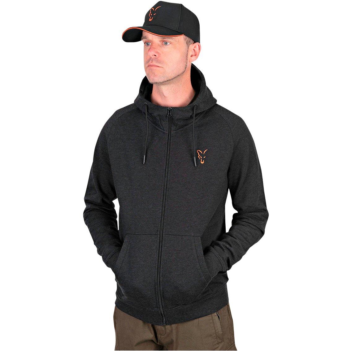 Fox Collection LW Hoody Men (Black\/Orange)