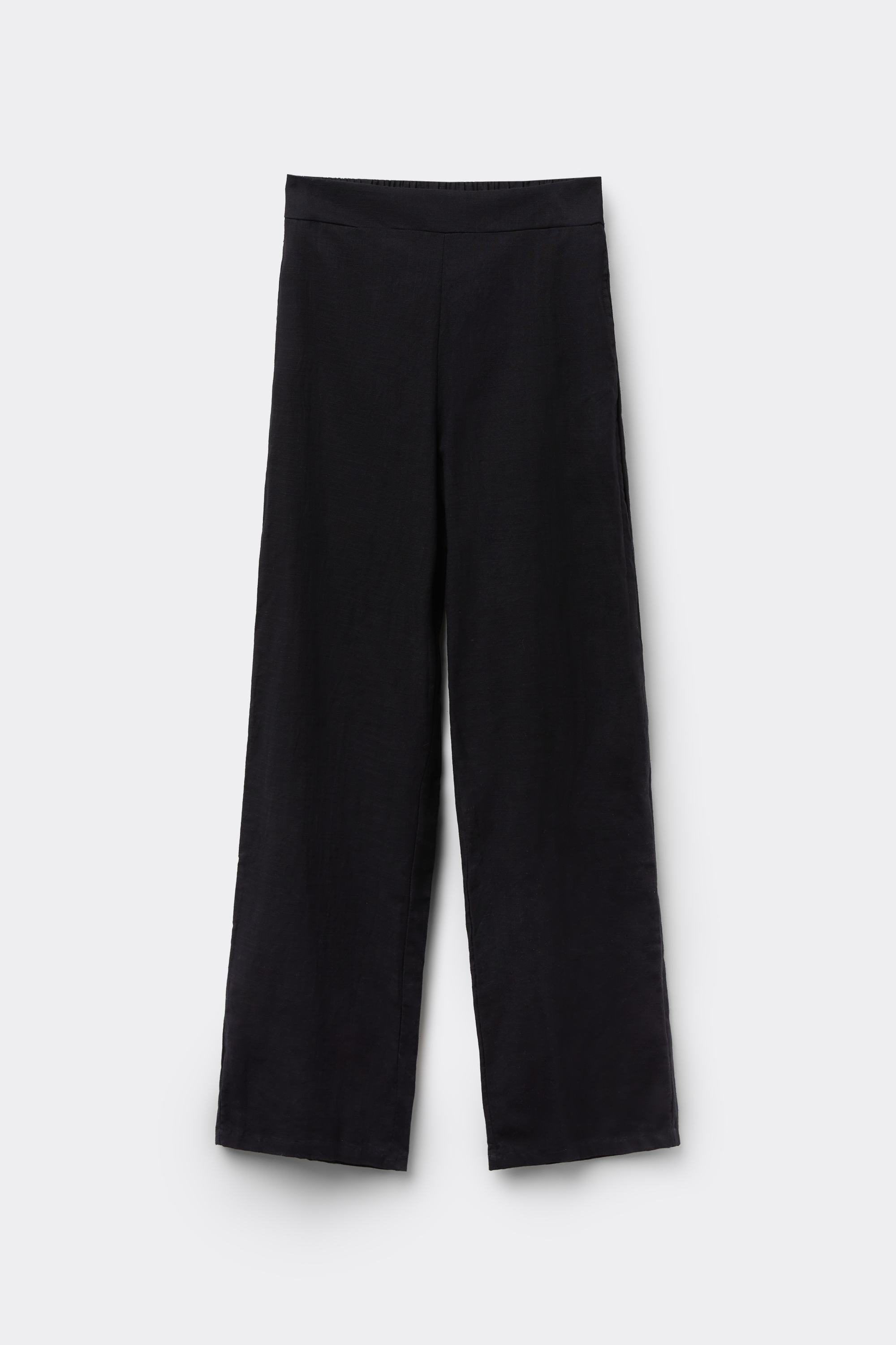 Cotton Canvas Palazzo Trousers
