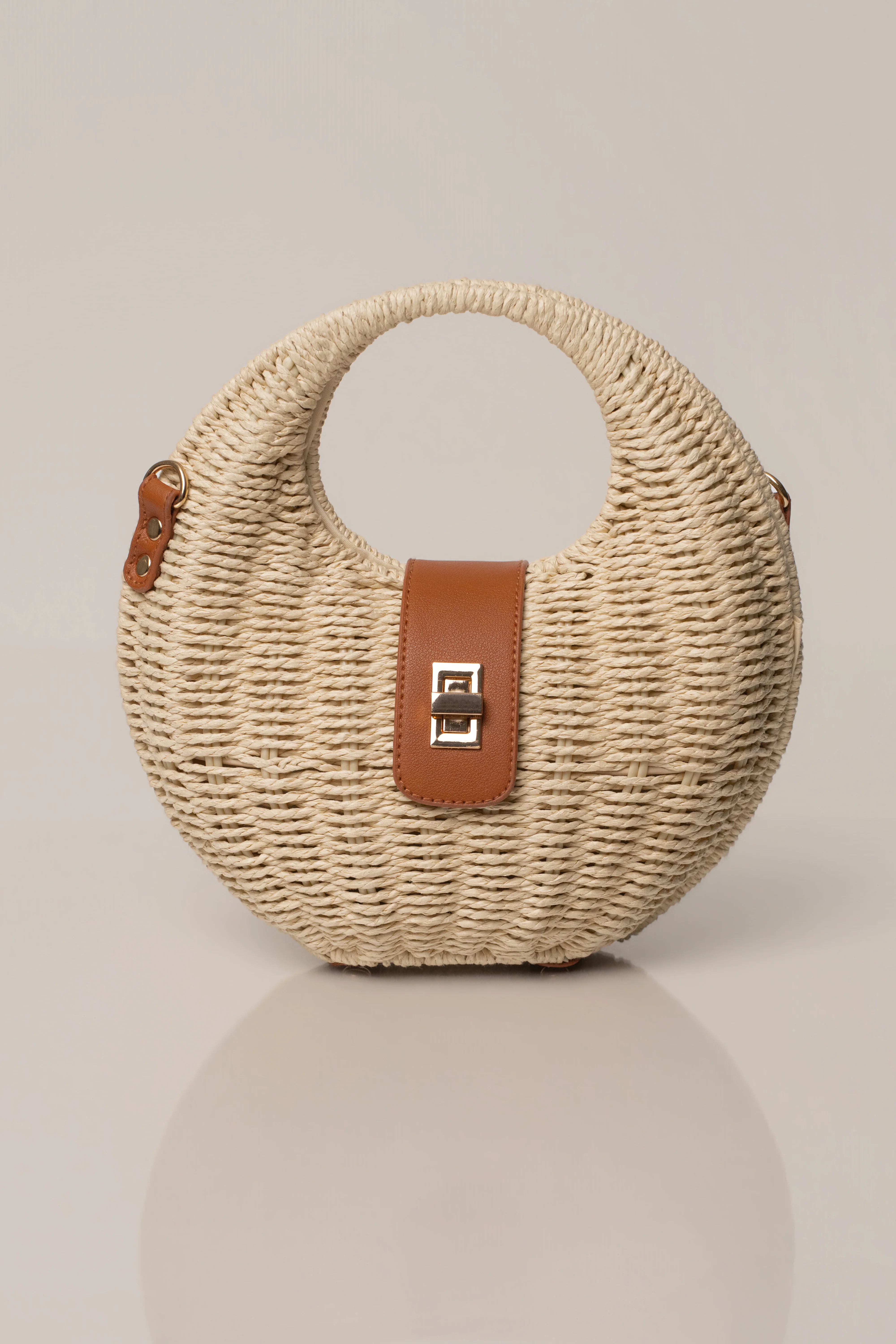 Beige Coastal Escape Handbag