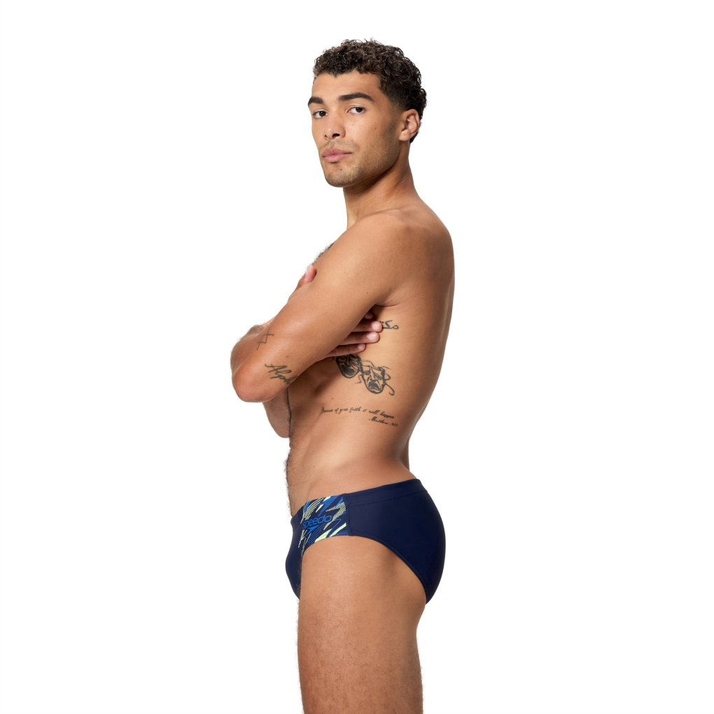 Speedo Medley Logo 7cm Swim Briefs Men - peacoat/deep sapphire