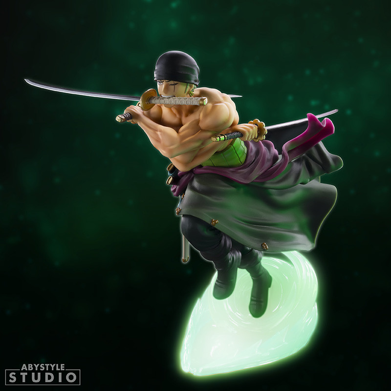 ABYstyle Studio – One Piece Glow in the Dark Zoro Figure – Official Product
