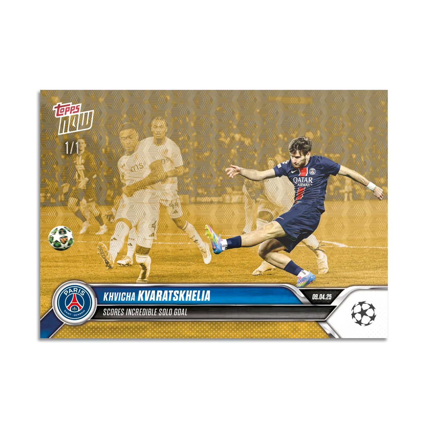 Khvicha Kvaratskhelia - 2024-25 UCL Topps NOW® - Card 138