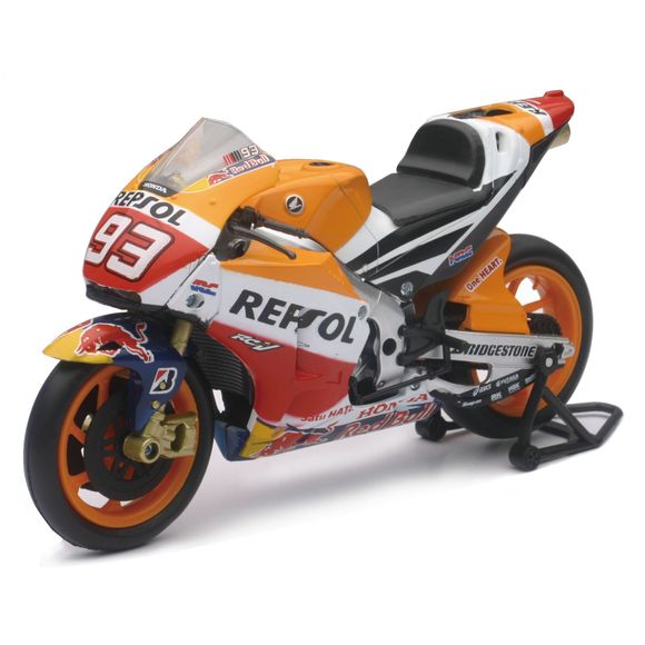 Miniature newray moto GP honda repsol marc marquez - scale 1/12° - orange / blackRef: NRY0025 / 57753