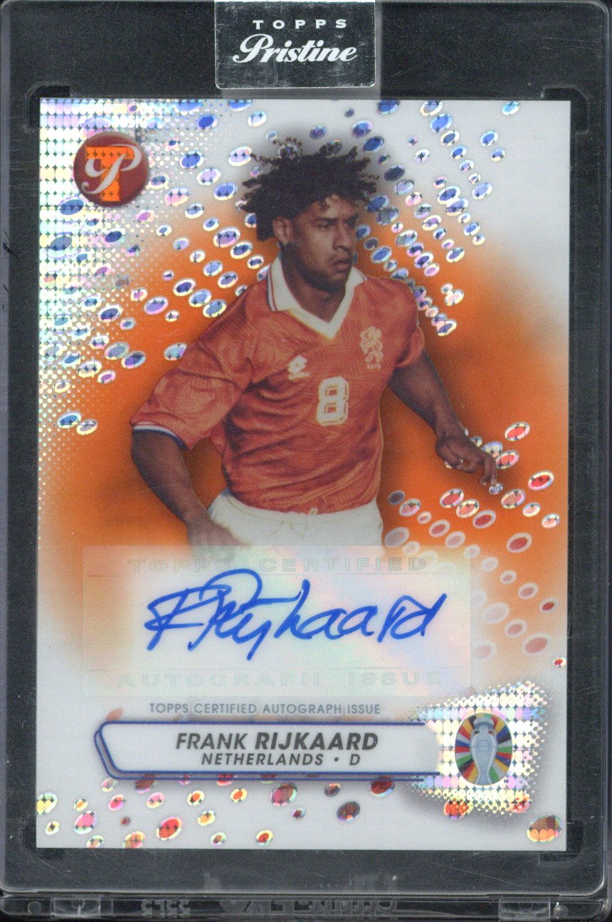2023 Topps Pristine Road To UEFA Euro Frank Rijkaard Auto Orange 16/25 #PA-FR